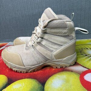 New Balance mens Size 7 Medium Tan BushMaster OTP Tactical Boots Suede & Mesh Up